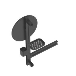 Ideal Standard Alu+ Mirror with Beauty Bar Silk Black 580mm x 146mm x 717mm