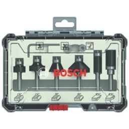 Bosch 1/4" Shank Trim Router Bit Set 6 Pcs