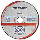 Dremel DSM510 Metal/Plastic Compact Saw Cutting Wheel 3" (77mm) x 2mm x 11.1mm 3 Pack