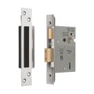 Smith & Locke Fire Rated  5 Lever Polished Chrome Architectural Sash Lock 65mm Case - 44mm Backset