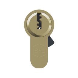 Smith & Locke  6-Pin Double Cylinder Lock 35-45 (80mm) Polished Brass