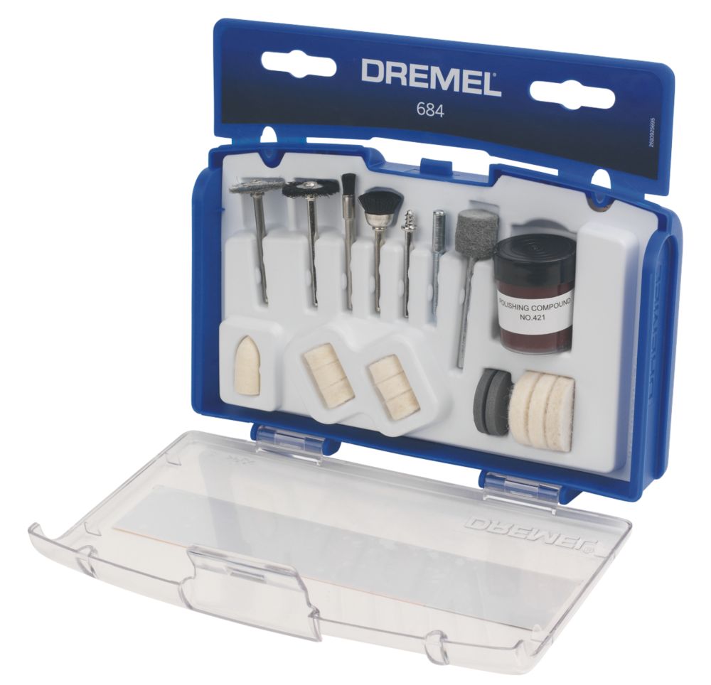 Dremel 684 20 Pieces Polishing Set Clear