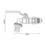Flomasta Union Bib Cock 98mm H x 75 mm L 1/2" x 3/4"