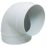 Manrose 90° Bend White 100mm