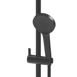 Swirl Bonda Overhead Shower Kit Black