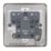 Hager Sollysta WRSU83BSW  13A Unswitched Fused Spur  Brushed Steel with White Inserts
