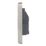Hager Sollysta WRSU83BSW  13A Unswitched Fused Spur  Brushed Steel with White Inserts