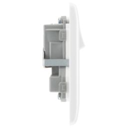British General 800 Series 13A 2-Gang SP Switched Socket White