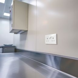 British General 800 Series 13A 2-Gang SP Switched Socket White