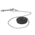 Flomasta Rubber Plug & Chain 12"