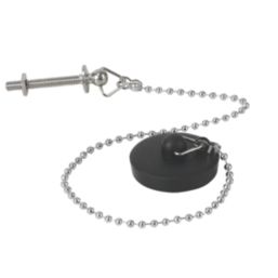 Flomasta Rubber Plug & Chain 12"