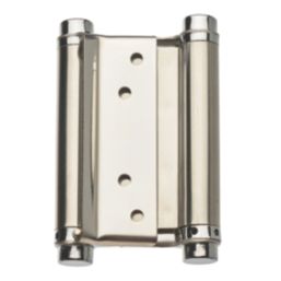 Smith & Locke Polished Chrome  Spring Hinge 100mm x 137mm