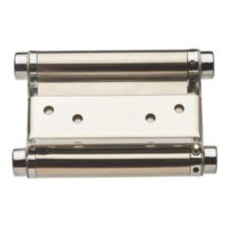 Smith & Locke Polished Chrome  Spring Hinge 100mm x 137mm