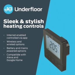 JG Underfloor JGTIME4BL Digital Hot Water Timer