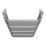 Flomasta U-Shape 1580mm x 500mm 2467BTU Chrome Vertical Designer Radiator