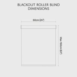 Renaissance Roller Blackout Thermal Blind Silver 60cm x 160cm Drop