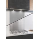 AluSplash  Space Silver/Brushed Steel Splashback 600mm x 800mm x 4mm