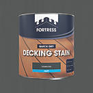 Fortress Decking Stain Charcoal 2.5Ltr
