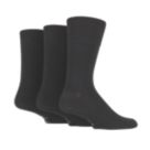 SockShop  Gentle Grip Plain Socks Black 6-11 3 Pairs