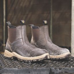 Site Merrien 2.0 Size 10  Brown Waterproof Steel Toe Cap Safety Dealer Boots