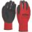 Site  Superlight Latex Gripper Gloves Red/Black Large