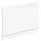 Highlife Bathrooms Halite Adjustable End Bath Panel 900mm Gloss White 2 Pieces