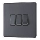 LAP  20A 16AX 3-Gang 2-Way Light Switch  Slate Grey