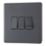 LAP  20A 16AX 3-Gang 2-Way Light Switch  Slate Grey