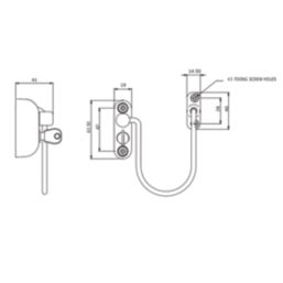 Jackloc The Pro 5 Window Restrictor Black 200mm