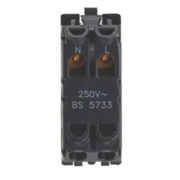 Contactum  Green Neon Power Indicator with Black Inserts 230V