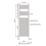 Flomasta 1600mm x 500mm 2409BTU White Flat  Towel Radiator