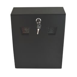 Smith & Locke Lockable Wall Mounted Cigarette Bin Black