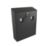 Smith & Locke Lockable Wall Mounted Cigarette Bin Black