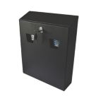 Smith & Locke Lockable Wall Mounted Cigarette Bin Black