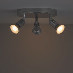 Essentials Sasha Round 3-Light Spotlight Chrome