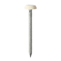 Timco Polymer-Headed Nails Cream Head A4 Stainless Steel Shank 2.1 x 50mm 100 Pack