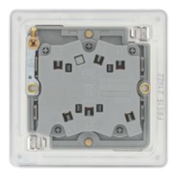 LAP  10A 1-Gang 3-Pole Fan Isolator Switch Brushed Stainless Steel