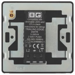 British General Evolve 1-Gang 2-Way LED Dimmer Switch  Copper with Black Inserts