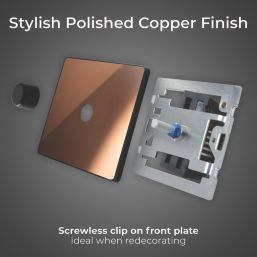 British General Evolve 1-Gang 2-Way LED Dimmer Switch  Copper with Black Inserts