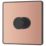 British General Evolve 1-Gang 2-Way LED Dimmer Switch  Copper with Black Inserts