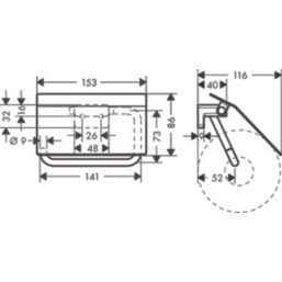 Hansgrohe AddStoris Toilet Roll Holder with Cover Brushed Bronze