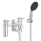 Grohe Get Chrome 142mm Deck Mounted Dual Control Manual Shower Mixer Tap