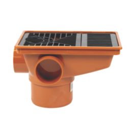 FloPlast Push-Fit Rectangular Grid Rec Hopper 110mm