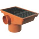 FloPlast Push-Fit Rectangular Grid Rec Hopper 110mm