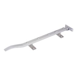 Traditional Casement Stay Satin Aluminium 254mm
