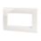 LAP  4-Module Modular Faceplate White