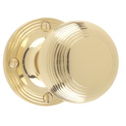 Carlisle Brass Rimmed Mortice Knobs 52mm Pair Polished Brass
