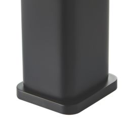 Highlife Bathrooms Fife Matt Black 137mm Cloakroom Lever Mono Basin Mixer Tap  With Clicker Waste