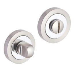 Smith & Locke  Standard Thumbturn Set Chrome / Brushed Nickel 50mm