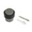 Eclipse Round Knurled Floor Door Stop 30 x 40mm Dark Bronze